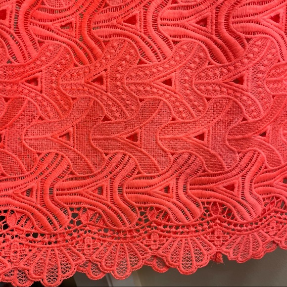 Gianni bini neon crochet lace tank top small - Picture 3 of 5